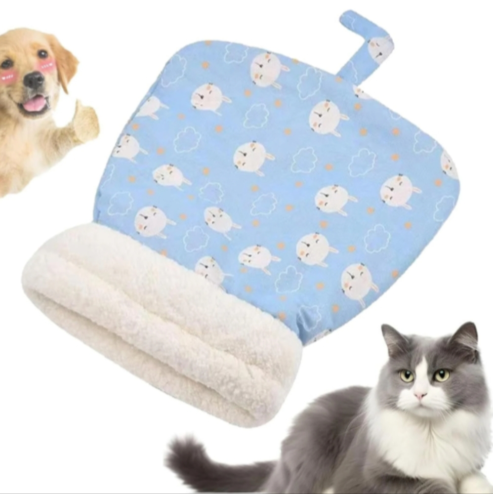 ❤️ Cozy Pet Nest Bed for Cats and Dogs Blue Small